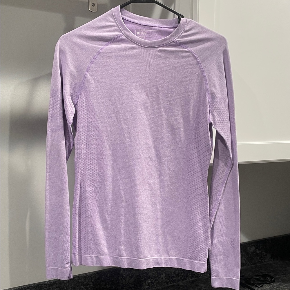 Figs Lavender Long Sleeve Top